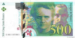 500 Francs PIERRE ET MARIE CURIE FRANCE  1995 F.76.02 pr.SPL