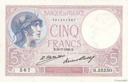 5 Francs FEMME CASQUÉE FRANCE  1928 F.03.12 SPL+