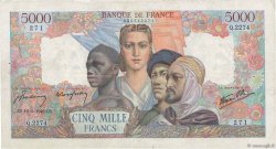5000 Francs EMPIRE FRANÇAIS FRANCE  1946 F.47.53 pr.TB
