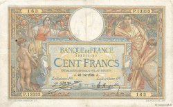 100 Francs LUC OLIVIER MERSON grands cartouches FRANCE  1925 F.24.03 TB