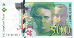 500 Francs PIERRE ET MARIE CURIE FRANCE  1995 F.76.02 TTB