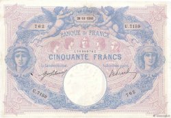 50 Francs BLEU ET ROSE FRANKREICH  1916 F.14.29