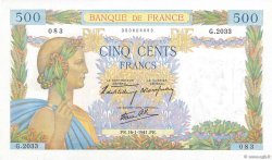 500 Francs LA PAIX FRANCE  1941 F.32.13 pr.SPL