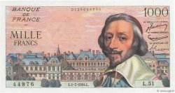 1000 Francs RICHELIEU FRANCE  1954 F.42.06 SPL