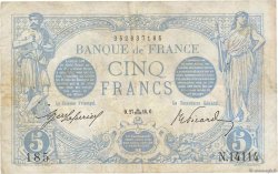 5 Francs BLEU FRANCE  1916 F.02.43 TB+