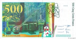 500 Francs PIERRE ET MARIE CURIE FRANCE  1998 F.76.04 SUP