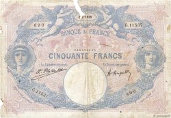 50 Francs BLEU ET ROSE FRANCE  1925 F.14.38 AB