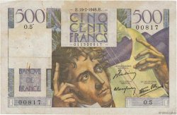 500 Francs CHATEAUBRIAND FRANCE  1945 F.34.01 TB