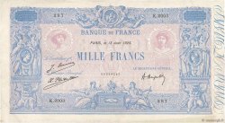 1000 Francs BLEU ET ROSE FRANCIA  1925 F.36.41