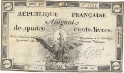 400 Livres FRANCE 1792 Ass.38a