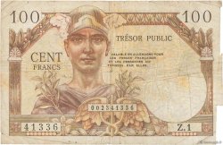 100 Francs TRÉSOR PUBLIC FRANCE 1955 VF.34.01