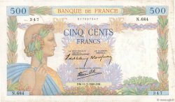 500 Francs LA PAIX FRANCE 1940 F.32.04