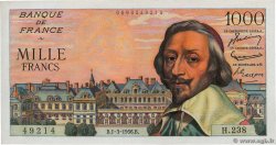 1000 Francs RICHELIEU FRANCE 1956 F.42.19
