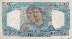 1000 Francs MINERVE ET HERCULE FRANCE 1945 F.41.08