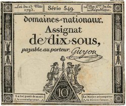 10 Sous FRANCE 1793 Ass.40b SUP+