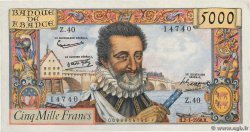 5000 Francs HENRI IV FRANCE 1958 F.49.05