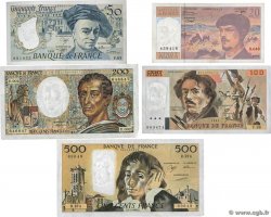 Lot 5 billets BdF : Les années 80 FRANCE 1980 F.66-67-69-70-71 TTB