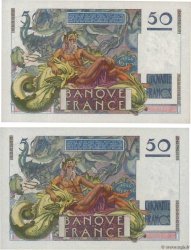 50 Francs LE VERRIER Consécutifs FRANCE  1947 F.20.07 UNC-