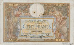 100 Francs LUC OLIVIER MERSON type modifié FRANCE  1939 F.25.49 F