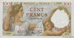 100 Francs SULLY FRANCE  1941 F.26.44 SUP+