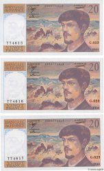 20 Francs DEBUSSY Consécutifs FRANCE  1988 F.66.09
