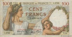 100 Francs SULLY FRANCE  1939 F.26.12