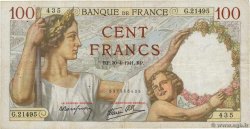 100 Francs SULLY FRANCE 1941 F.26.51