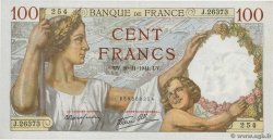 100 Francs SULLY FRANCE  1941 F.26.61 AU