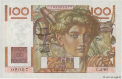 100 Francs JEUNE PAYSAN FRANCE  1953 F.28.37 UNC