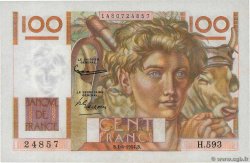 100 Francs JEUNE PAYSAN FRANCE  1954 F.28.43 UNC-