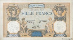 1000 Francs CÉRÈS ET MERCURE type modifié FRANCE  1938 F.38.20