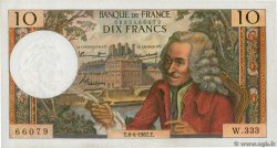 10 Francs VOLTAIRE FRANCE  1967 F.62.26 UNC-