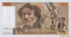 100 Francs DELACROIX imprimé en continu FRANCE  1993 F.69bis.07 UNC-