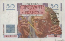 50 Francs LE VERRIER FRANCE  1947 F.20.07 AU-