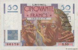 50 Francs LE VERRIER FRANCE  1947 F.20.07