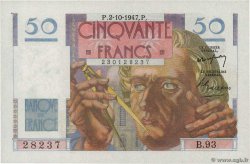 50 Francs LE VERRIER FRANCIA  1947 F.20.09