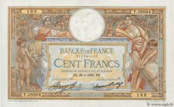100 Francs LUC OLIVIER MERSON grands cartouches FRANCIA  1933 F.24.12