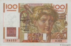 100 Francs JEUNE PAYSAN FRANCE  1949 F.28.23 XF
