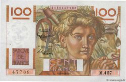 100 Francs JEUNE PAYSAN FRANCE  1952 F.28.33