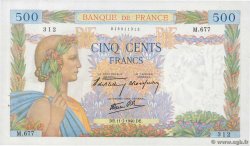 500 Francs LA PAIX FRANCE  1940 F.32.04 AU
