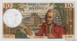 10 Francs VOLTAIRE FRANCE  1965 F.62.16 AU-