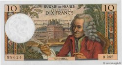 10 Francs VOLTAIRE FRANCE  1966 F.62.22 UNC