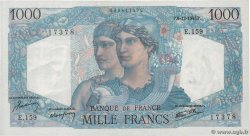 1000 Francs MINERVE ET HERCULE FRANCE  1945 F.41.09 AU-