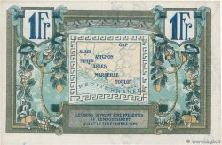 1 Franc Spécimen FRANCE regionalism and miscellaneous Alais, Arles, Avignon, Gap, Marseille, Nîmes, Toulon 1918 JP.102.06 AU