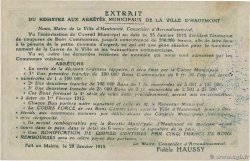 50 Centimes Annulé FRANCE regionalism and miscellaneous Hautmont 1915 JP.59-1296(var) VF