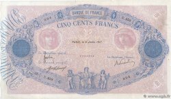 500 Francs BLEU ET ROSE FRANCE  1917 F.30.23
