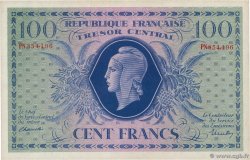 100 Francs MARIANNE FRANCE  1943 VF.06.01g AU-