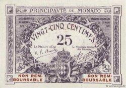 25 Centimes violet Essai MONACO  1920 P.02r UNC