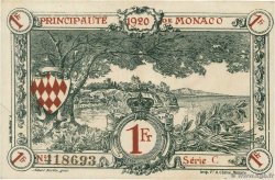 1 Franc MONACO  1920 P.05 AU+