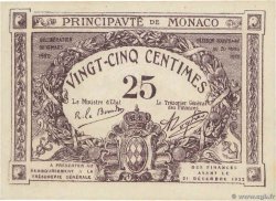 25 Centimes MONACO  1920 P.02b